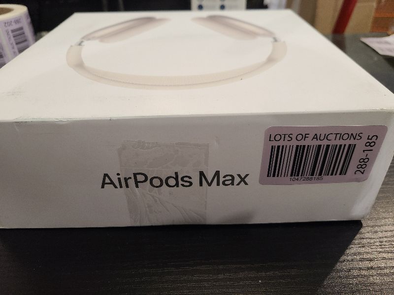Photo 1 of Apple AirPods Max Wireless Over-Ear Headphones, Pro-Level Active Noise Cancellation, Transparency Mode, Personalized Spatial Audio, USB-C Charging, Bluetooth Headphones for iPhone - Starlight