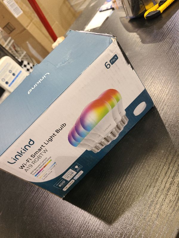 Photo 1 of Linkind Smart Light Bulbs with Remote Control, Smart Bulb That Work with Alexa & Google Home, LED Light Bulbs Color Changing 64 Preset Scenes, A19 E26 2.4Ghz WiFi Light Bulbs Dimmable 60W 800lm 6 Pack