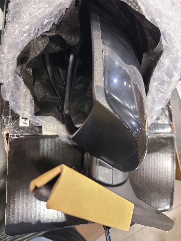 Photo 1 of A-Premium Driver Side Power Door Mirror - Compatible with Mazda 3 2010 2011 2012 2013 - Heated Manual Folding Black Outside Rear View Mirror - Replace# BBM56918ZL