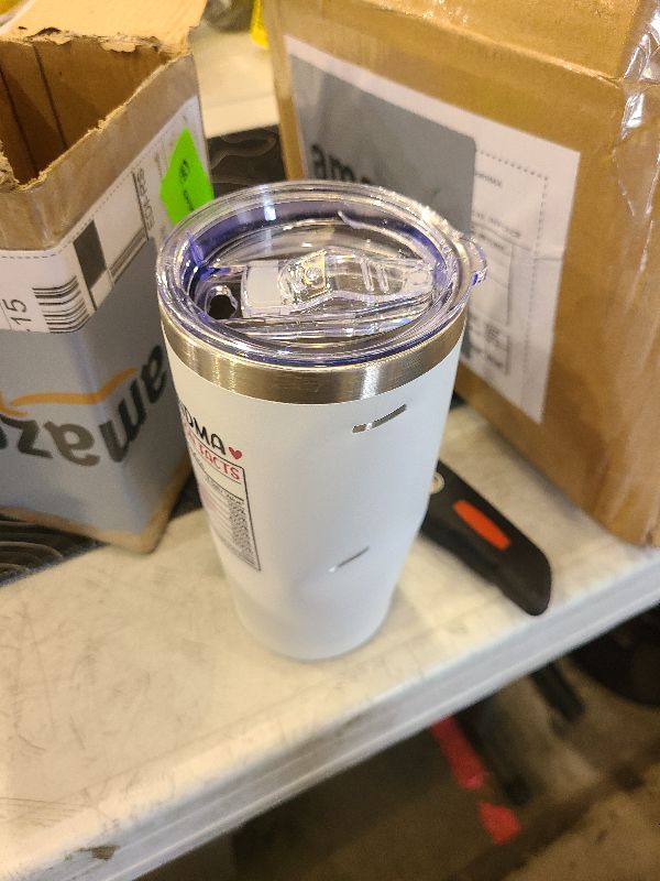 Photo 1 of SANDJEST Grandma Tumbler with Handle 20oz Stainless Steel Insulated Tumblers Coffee Travel Mug Nana Cup Best Grandma Gift for Grandmother Grandmom Mimi Grandmas Gift for Birthday Christmas