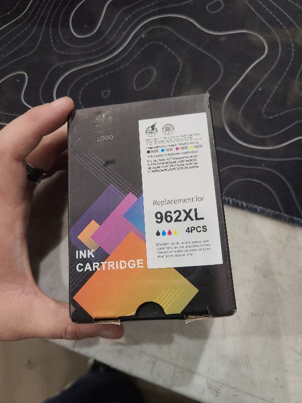 Photo 1 of 962XL Ink Cartridges for HP 962XL Ink Cartridges Combo Pack Work for HP Officejet Pro 9015e 9010 9025e 9015 9025 9018e 9025e 9020 Printer for HP 962 (4 Pack)