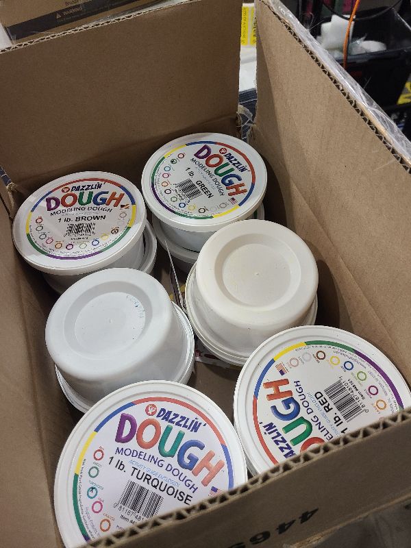 Photo 1 of Hygloss Play Modeling Dough - 12lb. Dough Unscented - Safe & Non-Toxic for Kids Arts & Crafts - Party Favors - Classroom Supplies, 12 Assorted Colors
