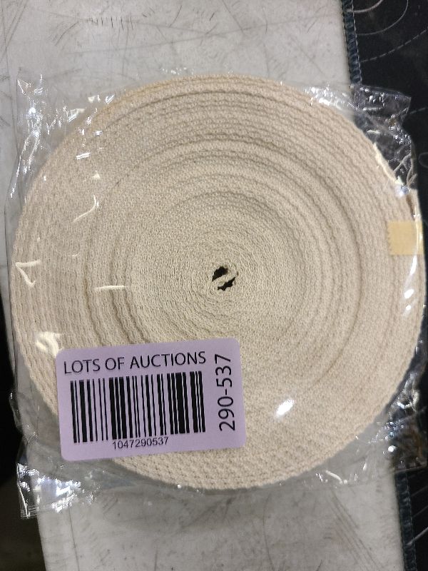 Photo 1 of Abbaoww 11 Yards Natural Heavy Cotton Webbing 1 Inch for Sewing DIY Craft Bags Making Outdoor Supplies (1 Inch)