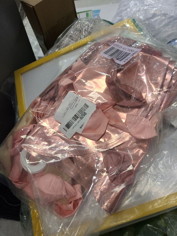 Photo 1 of Adeyoo 406Pcs Valentine's Day Kit, I Love You and Heart Balloons With Rose Petals, Pink Decorations for Mother's Day, Wedding Anniversary, Romantic Special Night
