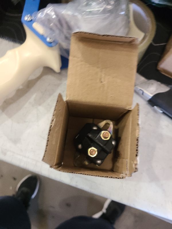 Photo 1 of 12V Starter Solenoid Relay Switch Replacement 3 Terminals for Sten 435-700 Hus-qvarna 539101714 Trom-Betta 812-1221-211 854-1221-210 93265-9 93265WR 93265-WR