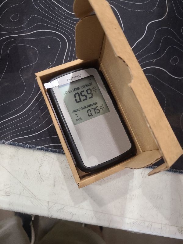 Photo 1 of Airthings Corentium Home Radon Detector 223 Portable, Lightweight, Easy-to-Use, (3) AAA Battery Operated, USA Version, pCi/L