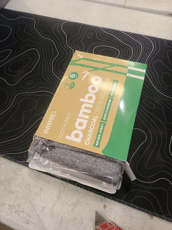 Photo 1 of Activated Charcoal Odor Absorber,6 Pack Nature Odor Eliminator for Shoes, Bamboo Charcoal Air Purifying Bags,Shoe Deodorizer and Moisture Absorbers for Fresh Sneakers,Shoe Smell Remover