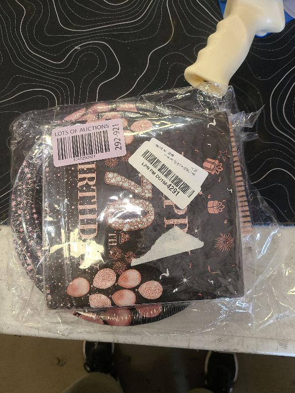 Photo 1 of 96Pcs 70th Rose Gold Birthday Party Supplies Include Birthday Plates and Napkins Forks 70 Years Old Birthday Decorations for Women 70th Birthday Disposable Party Favors Serves 24 Guests