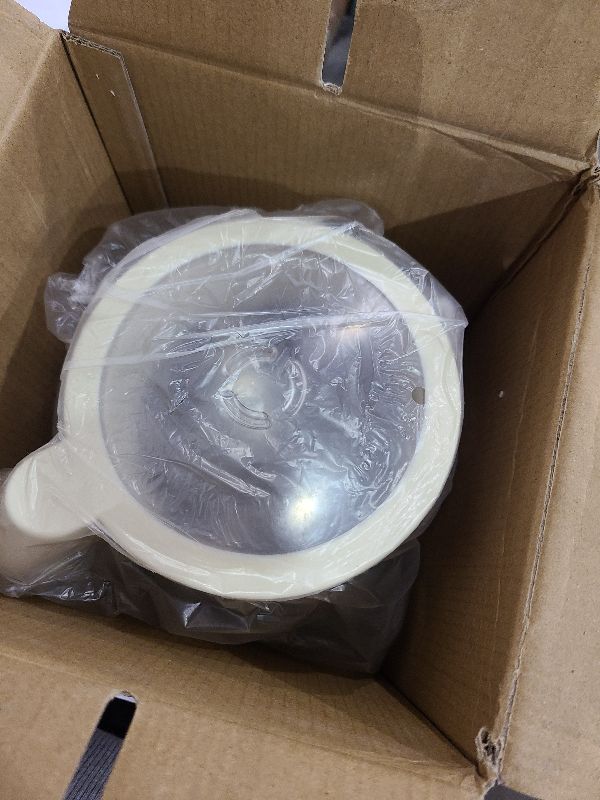 Photo 1 of 8-in-1 Automatic Soy Nut Milk Maker,40oz Soy Milk Maker for Homemade Almond,Oat,Soy Milk,Rice Paste,Complementary Food,Juice,Milk Maker Machine with Delay Start/Keep Warm/Self Clean/Boil Water (White)