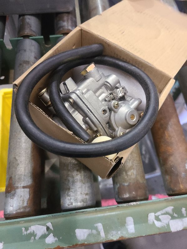 Photo 1 of 154-0733 Carburetor 146-0660 Carburetor 146-0697 Carburetor with Accelerator Pump Replacement for Onan P220G-I/11546H carb Replace 146-0659 (with 3 gasket,60CM fuel lines)