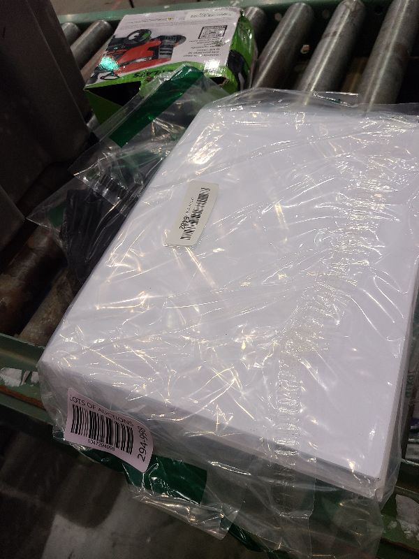 Photo 1 of 8.5" x 11" Blank White Perforated Cardstock Paper - 2 Per Sheet Breaks to 5.5" x 8.5" - Inkjet/Laser Printable - for Postcards, Flash Cards, Index Cards - 100 Sheets / 200 Cards