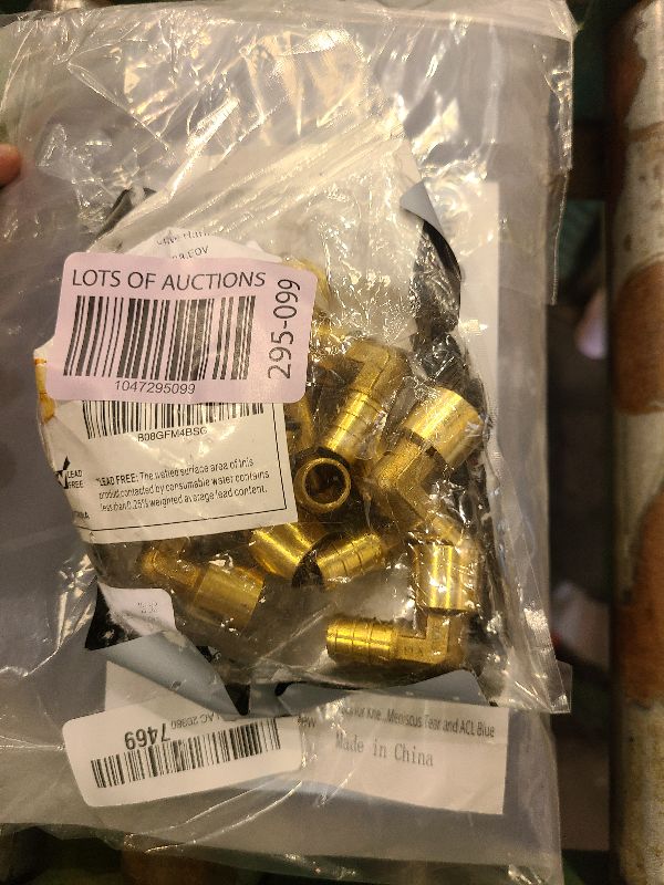 Photo 1 of (Pack of 10) EFIELD Pex Crimp Barb Fittings 1/2" x 1/2" Female Sweat 90 Degree Elbow Copper Adapter (Over Copper Tube)