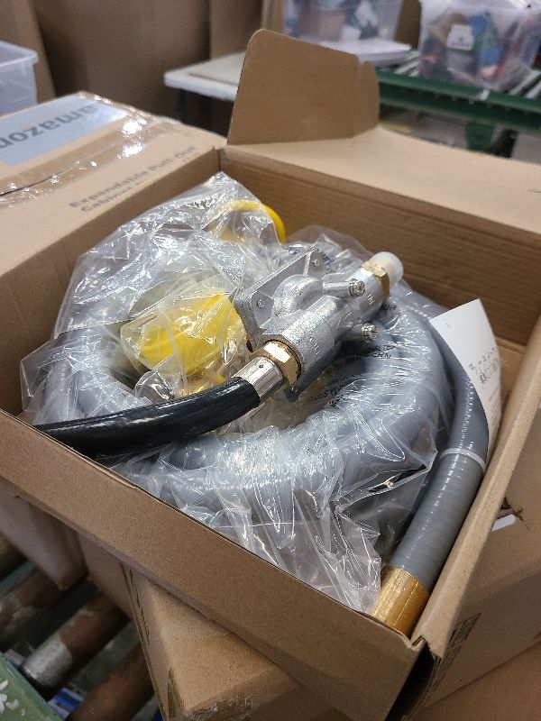 Photo 1 of 710-0003 Propane to Natural Gas Conversion Kit, Natural Gas Conversion Kit,10FT 1/2'' Natural Gas Hose and Regulator Replacement for Kitchen-aid Propane Gas Grill Conversion