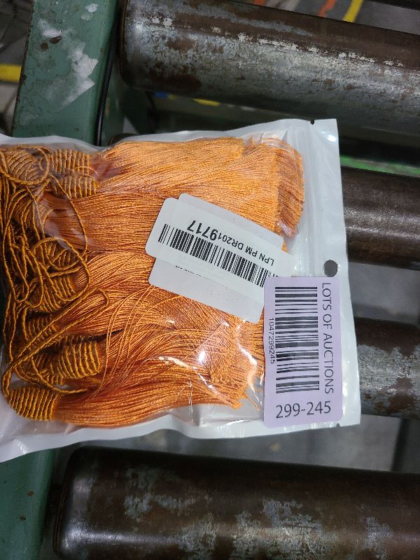Photo 1 of 20pcs 15.5cm/6 Inch Silky Floss Bookmark Tassels with 2-Inch Cord Loop and Small Chinese Knot for Jewelry Making, Souvenir, Bookmarks, DIY Craft Accessory (Orange)