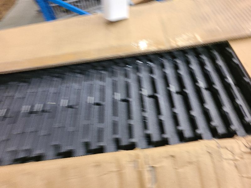 Photo 1 of 36 sq. ft Plastic Interlocking Deck Tiles, 36 Pack,12"x12" Waterproof Outdoor Flooring All Weather Use, Patio Floor Decking Tiles for Porch Poolside Balcony Backyard, Dark Grey