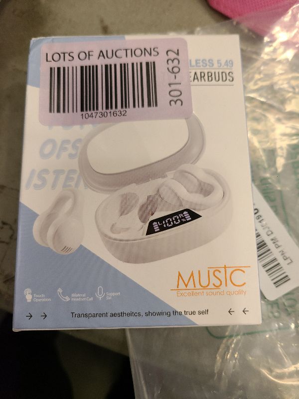 Photo 1 of Clip On Open Ear Earbuds Wireless Bluetooth Small Earclip Outer Ear Clip Kids Air Bone Conduction Headphones Open Ear Ear Buds That Don't Go in Ear Air Bone Conducting Earphones Headset Speaker
