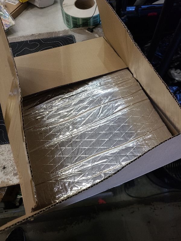 Photo 1 of AggSound 394mil Thickened Sound Deadener for Cars - Aluminum Foil Foam Noise Deadening Material - Heat Shield Hood Insulation Dampening Mat, 6sqft