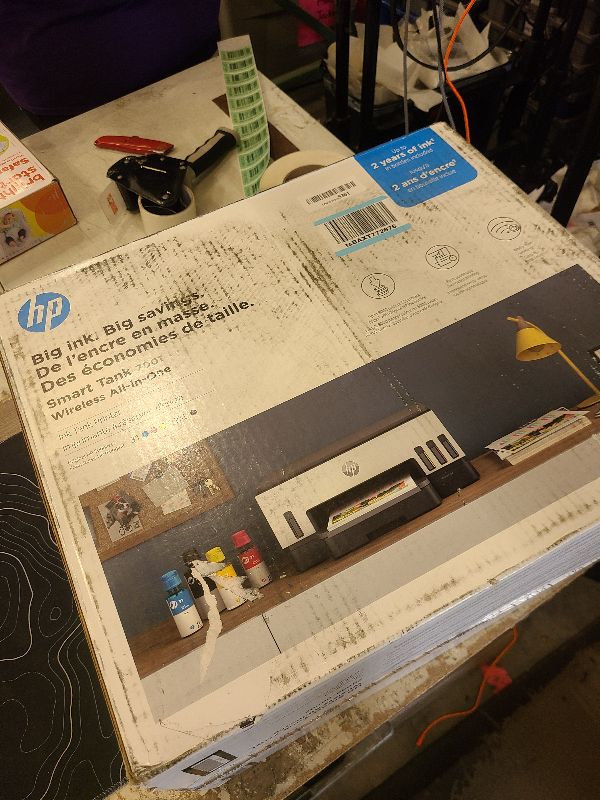 Photo 1 of HP Smart -Tank 7001 Wireless All-in-One Cartridge-free Ink -Tank Printer, up to 2 years of ink included, mobile print, scan, copy (28B49A)