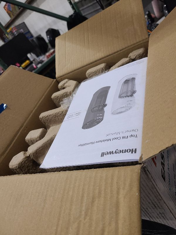 Photo 1 of Honeywell Removable Top Fill Tower Humidifier: Cool Mist, 3 Settings, Adjustable Humidity, Portable, Black, ETL Listed