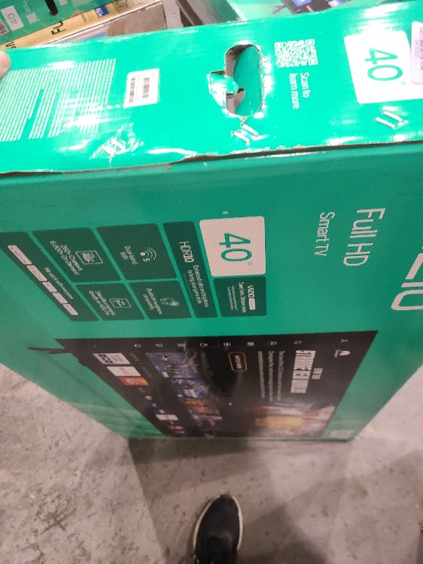 Photo 1 of VIZIO 40-inch Full HD 1080p Smart TV with DTS Virtual: X, Alexa Compatibility, Google Cast Built-in, Bluetooth Headphone Capable, (VFD40M-08 New)