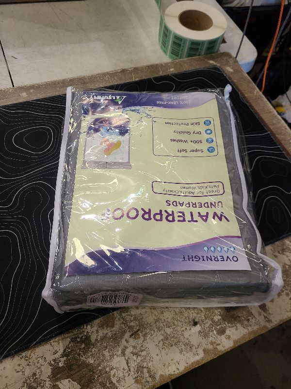 Photo 1 of Alsunny Hospital Washable Bed Pads for Incontinence 36x72 Inch (2pack), Hide Stains, Waterproof