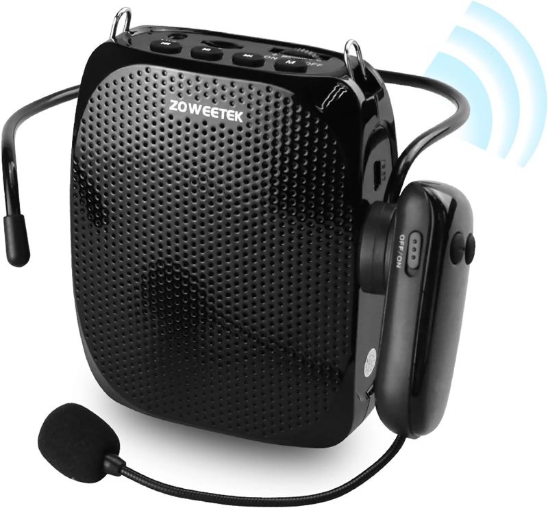 Photo 1 of WinBridge Bluetooth Voice Amplifier for Teachers, Wireless Voice Amplifier with Bluetooth Headset Microphone, Portable Megaphone Speaker Headset System, Teacher Must Haves 15W WB002