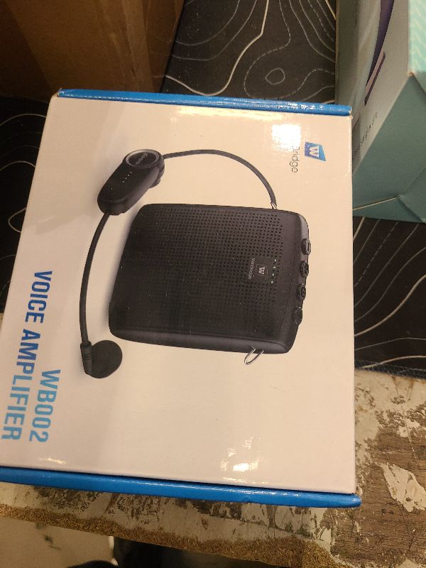 Photo 1 of WinBridge Bluetooth Voice Amplifier for Teachers, Wireless Voice Amplifier with Bluetooth Headset Microphone, Portable Megaphone Speaker Headset System, Teacher Must Haves 15W WB002