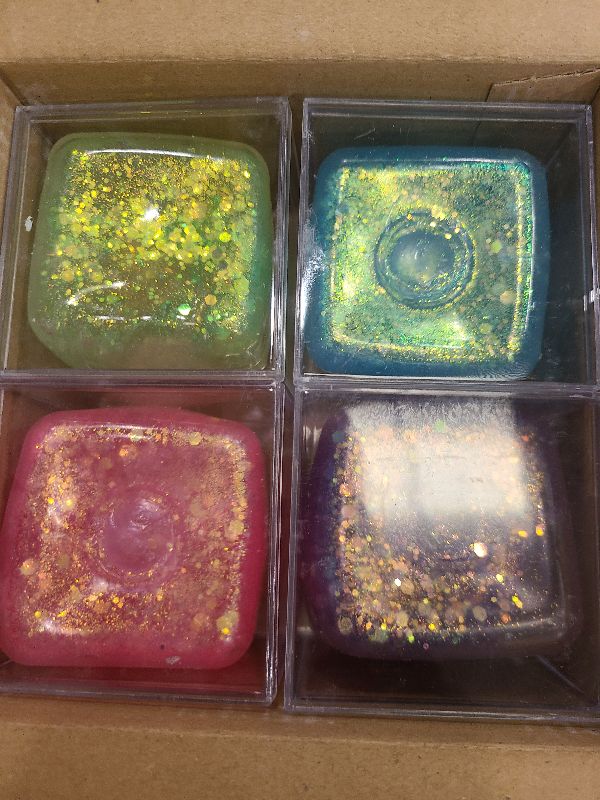 Photo 1 of 4Pack Glitter Squishy Cube Nice Square Stress Cubes for Adults, Fidget Ice Cube Stress Balls for Adults - Ice Cubes Squishy Balls for Kids - Relieve Stress/Autism/ADD/ADHD