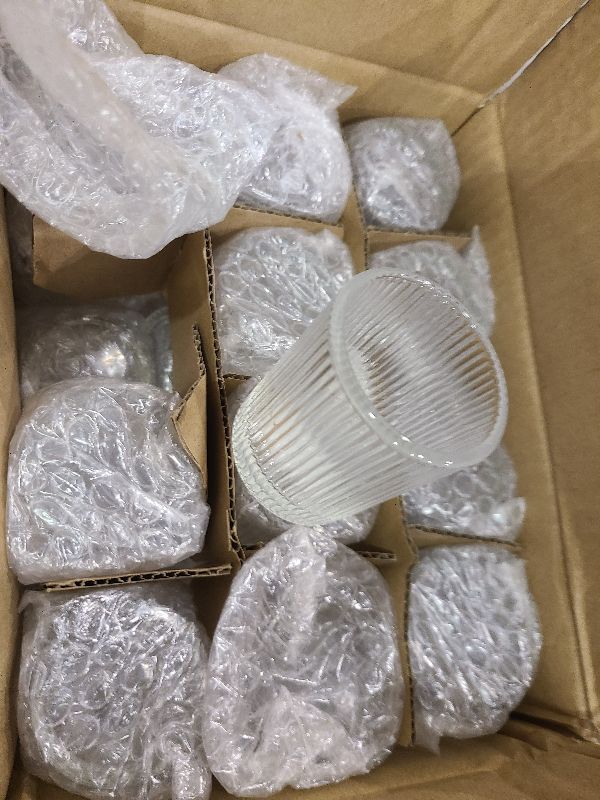 Photo 1 of 24 Pcs Votive Candle Holders - 2x2.5inchs Clear Glass Tea Lights Candle Holder Bulk for Table Centerpiece, Tealight Candle Holder for Weddings, Home Decor, Baby Shower, Special Occasions (Clear, 24)