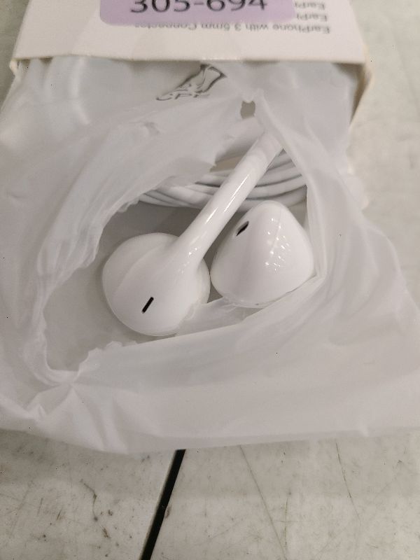 Photo 1 of 2 Pack for Apple Earbuds Wired [Clear Call], [MFi Certified] 3.5mm Headphones with Microphone Volume Control HiFi Stereo for iPhone/iPad/Kindle/Weather Radio