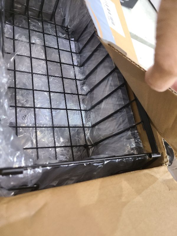 Photo 1 of 4 Pack Freezer Organizer Bins(14.6‘’L X 7.1‘’W X 5.2‘’H) for 7 Cu.FT Deep Ches Freezer Sort Frozen Meats | Stackablet Deep Freezer Organizer Bins Get Food Easily w/Handle(Black), Gifts Ideas for Mom