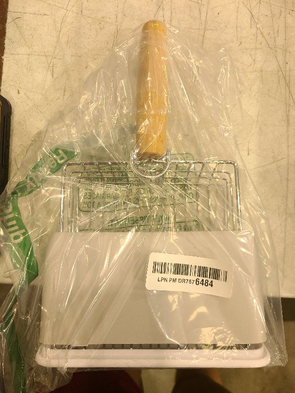 Photo 1 of Metal Cat Litter Scoop with Holder, Poop Scooper with Ergonomic Wood Handle (0.4"+0.2" Gap)