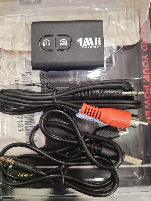 Photo 1 of 1Mii Bluetooth 5.3 Transmitter Receiver for TV to Wireless Headphones, Dual Link AptX Adaptive/Low Latency/HD Audio, Aux Adapter for Home Stereo, Airplane, Boat, Gym