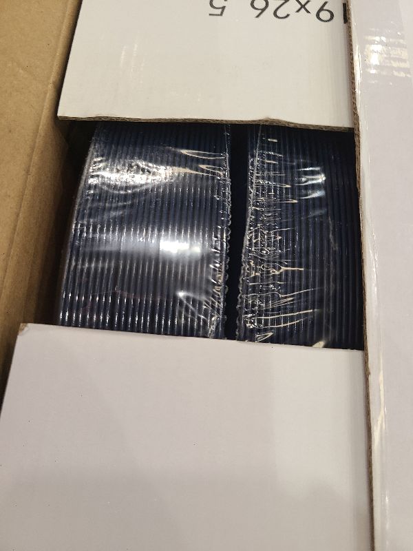 Photo 1 of PULOTE 100PCS Blue Plastic Plates - Heavy Duty Navy Blue Disposable Plates Include 50PCS 10.25inch Dinner Plates & 50PCS 7.5 inch Dessert/Salad Plates,Idea for Party,Hanukkah