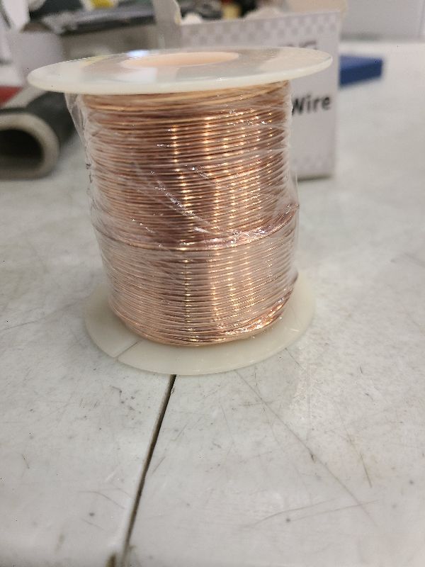 Photo 1 of 99.9% Dead Soft Copper Wire, 16 Gauge/ 1.3 mm Diameter, 127 Feet / 39m, 1 Pound Spool Pure Copper Wire, Jewelry Making Wire for Crafts, Christmas Wreaths Tree, Garland and Floral Flower Arrangements