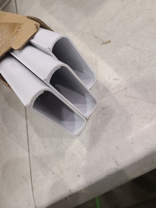 Photo 1 of 47in XX-Large Cord Hider Wall Mounted TV, Pre-drilled Cord Cover, Wire Hiders for TV on Wall, Paintable Cable Cover, 3 X L15.7in W2.36 H0.75