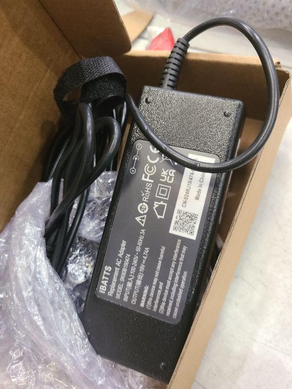 Photo 1 of 90W 65W Ac Adapter Power Cord for HP All-in-One Desktop 20" 22" 24" 24-DD 24-DF 24-DP 24-CB 22-DD DF:24-dd0210 dd0010 24-df0040 22-df0003w df0222 22-dd0210 dd0110 24-dp0160 dp1250 dp1380 Charger