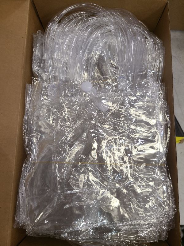 Photo 1 of BESARME 30 Pack Clear Gift Bags with Handle, Reusable Plastic Bags Small Gift Wrap Tote Bags Candy Bags for Wedding Birthday Party Favors(6.3" x 5.9" x 2.8")