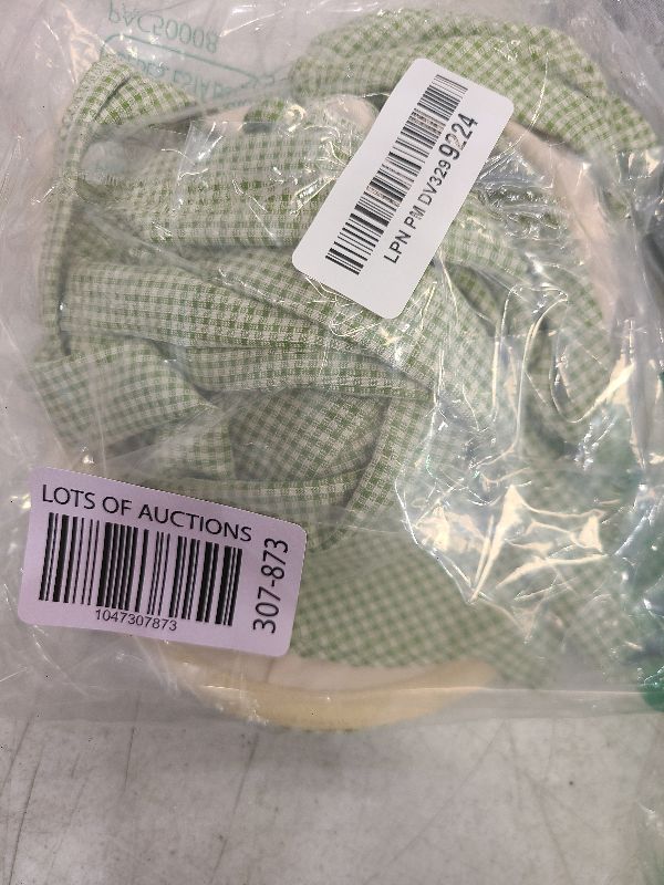 Photo 1 of seamoly Vintage Gingham Bowknot Decor Tied Back Underwire Bikini Set, Light Green, S