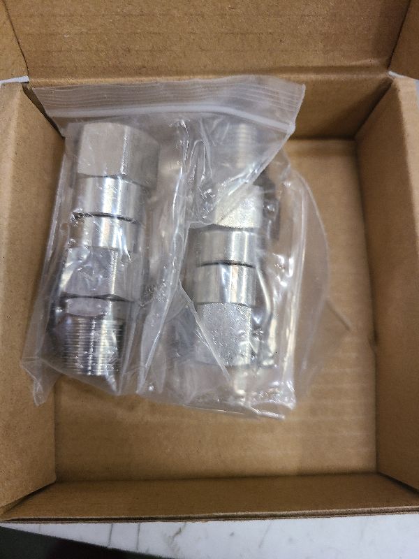 Photo 1 of 3/8 NPT Pressure Washer Swivel Fitting, Anti Twist 3/8 Male to Female Stainless Steel Connector Joint, 360 Degree Kink Free Swivel Fitting For Pressure Washer Gun, Hose(3/8 NPT Male to Female-2Pcs)