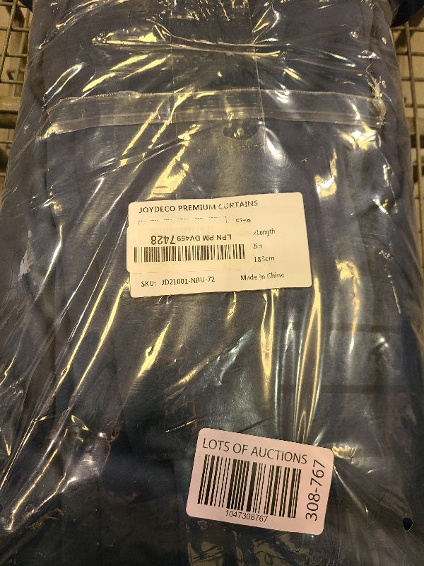 Photo 1 of Joydeco Blackout Curtains 72 Inch Length 2 Panels Set, Thermal Insulated Long Curtains& Drapes 2 Burg, Room Darkening Grommet Drapes for Living Room Bedroom Window (W52 x L72 Inch, Navy Blue)
