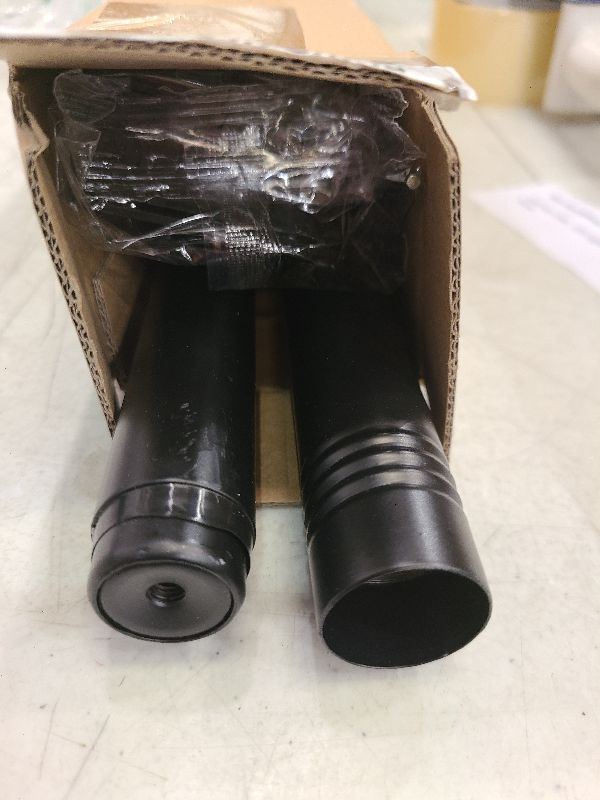 Photo 1 of 1 Inch Black Rustic Curtain Rod Set, Modern Design Room Divider Rods with Brackets, For Windows, Indoor and Outdoor