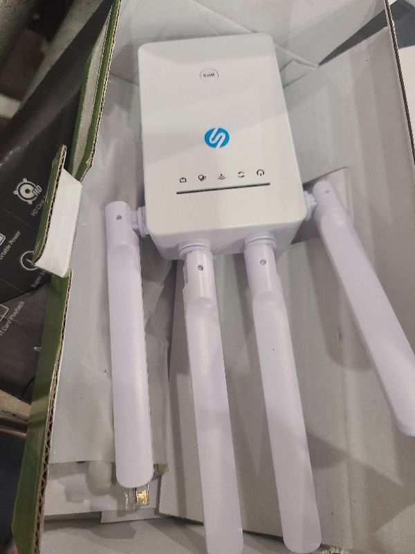 Photo 1 of 2025 WiFi Extender Signal Booster, Internet WiFi Booster Cover up to 14770 sq.ft for Home, New Gen 6X Faster Wireless WiFi Repeater w/Ethernet Port, Easy Setup WiFi Range Extender Works with Router