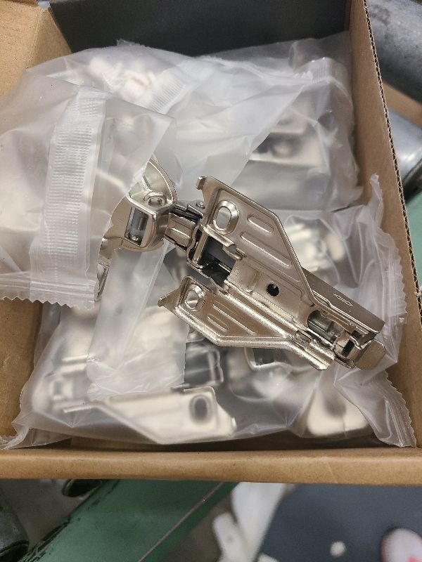 Photo 1 of Chibery 10 Pack Full Overlay Soft Close Concealed Hinges, Small Door Gap, Clip-on Plate, Face Frame Door, Self Closing Hidden Satin Nickel 3D Hinge, 105° Open Angle Concealed Stainless Steel Hinges