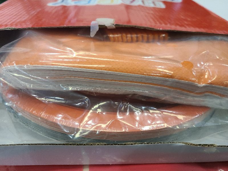 Photo 1 of 96Pcs Orange and Black Birthday Party Decorations Orange and Black Party Plates Disposable Black & Orange Paper Tableware for Graduation Wedding Birthday Baby Shower Halloween Party, Serves 24