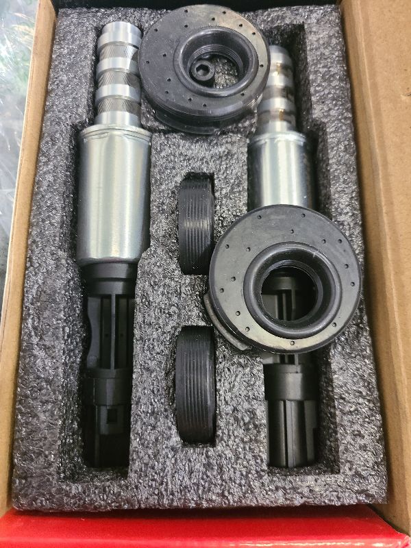 Photo 1 of A-Premium 2-PC Engine Variable Valve Timing (VVT) Variable Camshaft Timing (VCT) Control Solenoid Compatible with Ford, Lincoln and Mercury Vehicles - 4.6L 5.4L 3V Engine - Replaces 8L3Z-6M280-B