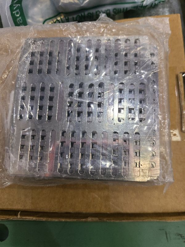 Photo 1 of 50 Pcs 2.75" x 2.8" Stainless Steel Weep Hole Covers for Brick Walls Weep Hole Inserts for Walls Stops and Keeps Out Lizards Snakes and Others