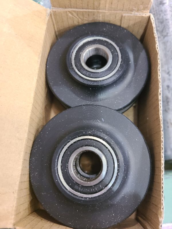 Photo 1 of 2Pcs Barn Door Pulley for Crane Track - Sliding Door Wheel Closet Hardware Roller