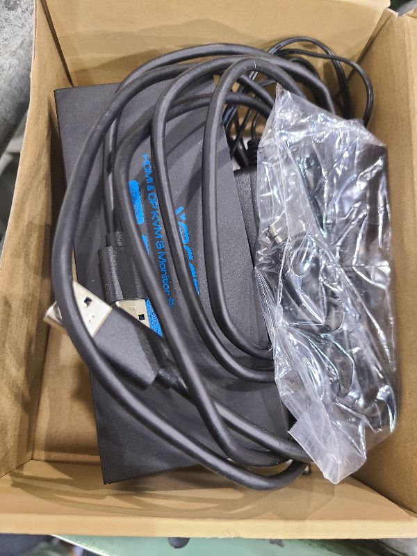 Photo 1 of 8K@60Hz HDMI Displayport KVM Switch 3 Monitors 2 Computers 4K@120Hz Triple Monitor KVM Switches for 2 PC Share 4 USB 3.0 Ports Support Extended & Copy Mode Desktop Controller 12V Adapter Included