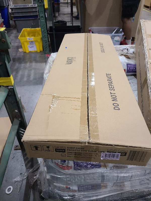 Photo 1 of Sunco 10 Pack Linkable LED Utility Shop Light, 4500 LM, Single CCT (3500K), 4 FT, 48 Inch Integrated Fixture for Garage, 40W Equivalent 150W, Surface + Suspension Mount, White